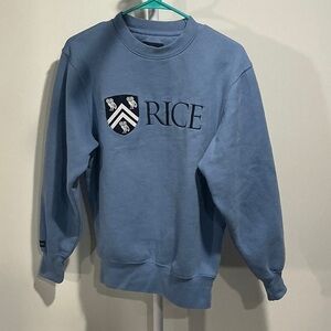 Jansport Light Blue Crewneck with Rice Emblem